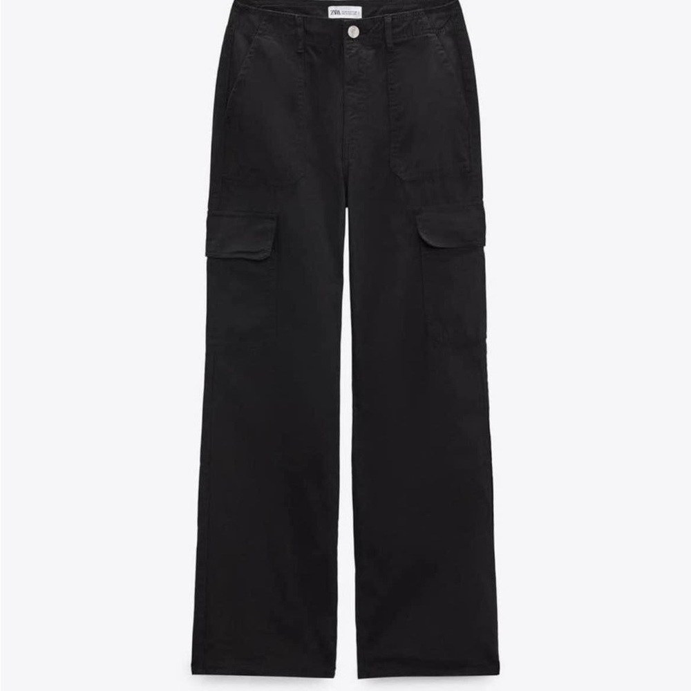 Black Zara Cargo Pants